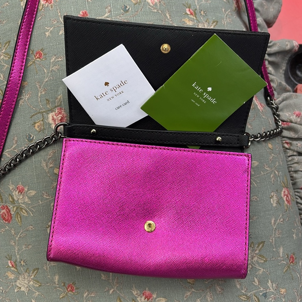 Kate Spade Metallic Pink Shoulder Bag - Picture 5 of 7